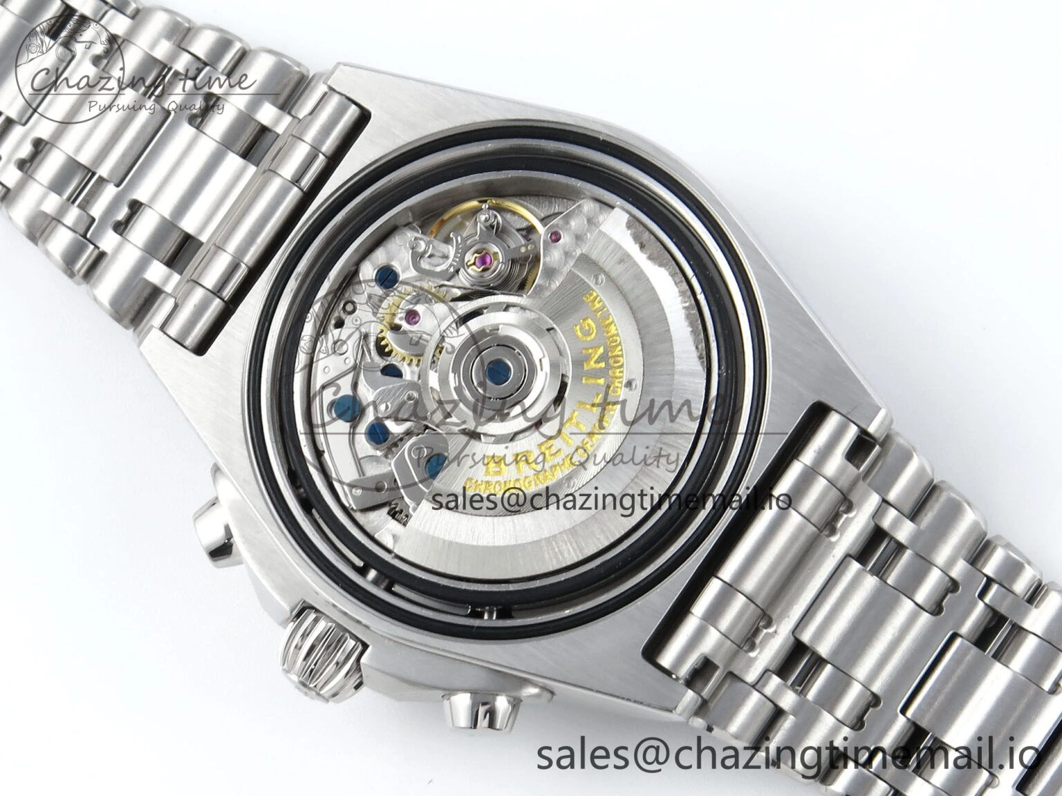 Chronomat B01 42mm SS TF 1:1 Best Edition Blue Dial on SS Bracelet A7750 V2