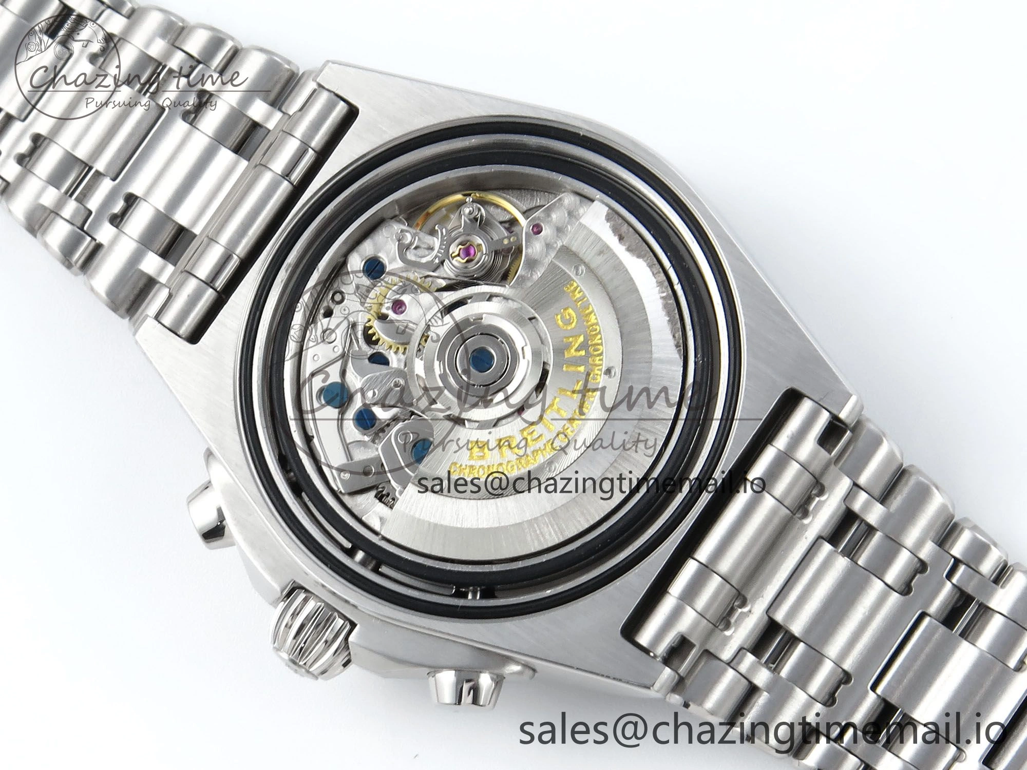 Chronomat B01 42mm SS TF 1:1 Best Edition Blue Dial on SS Bracelet A7750 V2