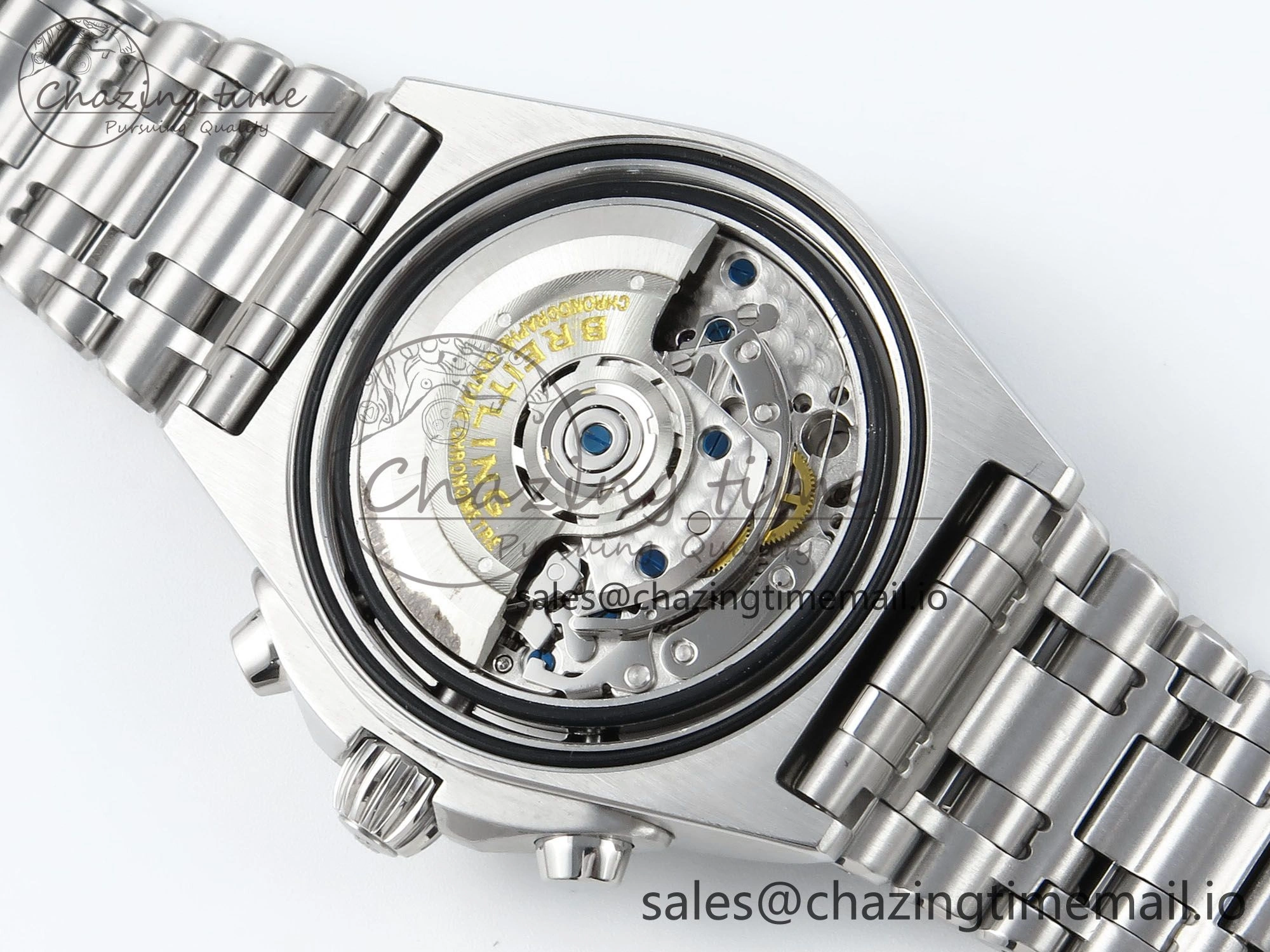 Chronomat B01 42mm SS TF 1:1 Best Edition Blue Dial on SS Bracelet A7750 V2