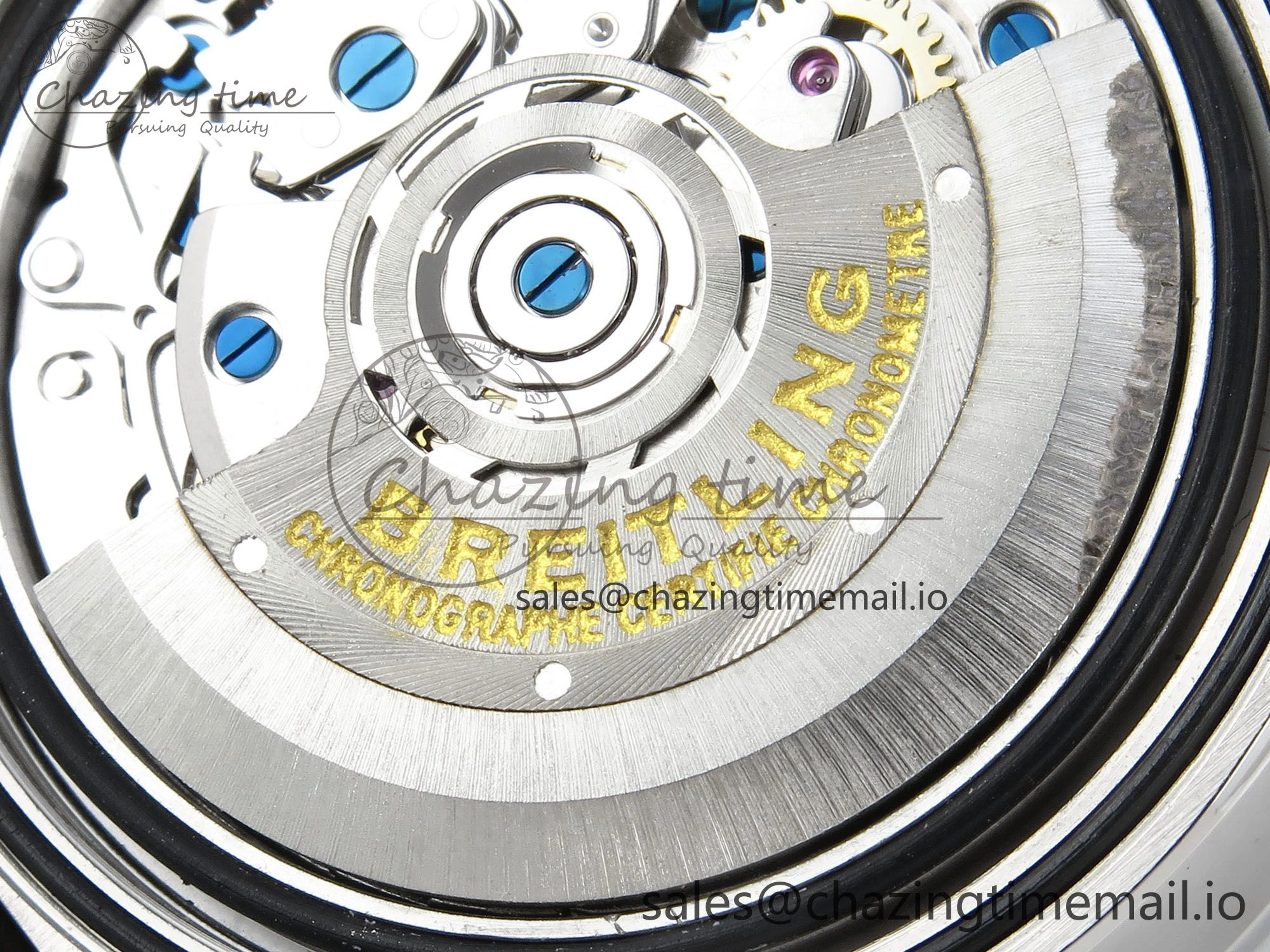 Chronomat B01 42mm SS TF 1:1 Best Edition Blue Dial on SS Bracelet A7750 V2