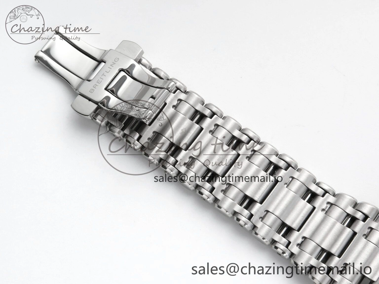 Chronomat B01 42mm SS TF 1:1 Best Edition Blue Dial on SS Bracelet A7750 V2