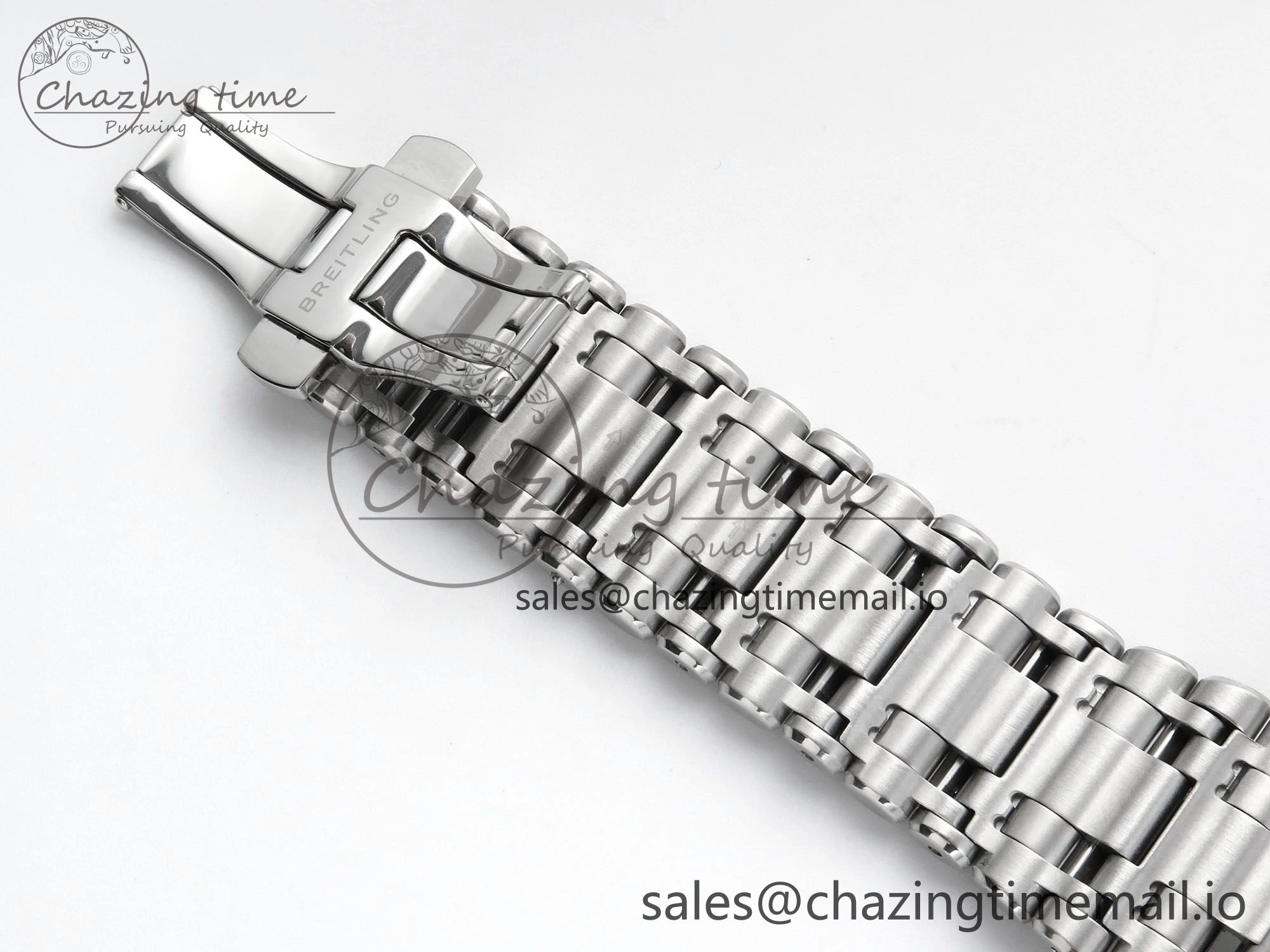 Chronomat B01 42mm SS TF 1:1 Best Edition Blue Dial on SS Bracelet A7750 V2