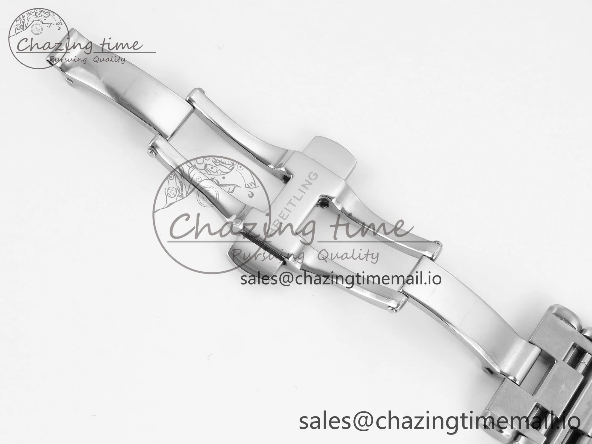 Chronomat B01 42mm SS TF 1:1 Best Edition Blue Dial on SS Bracelet A7750 V2