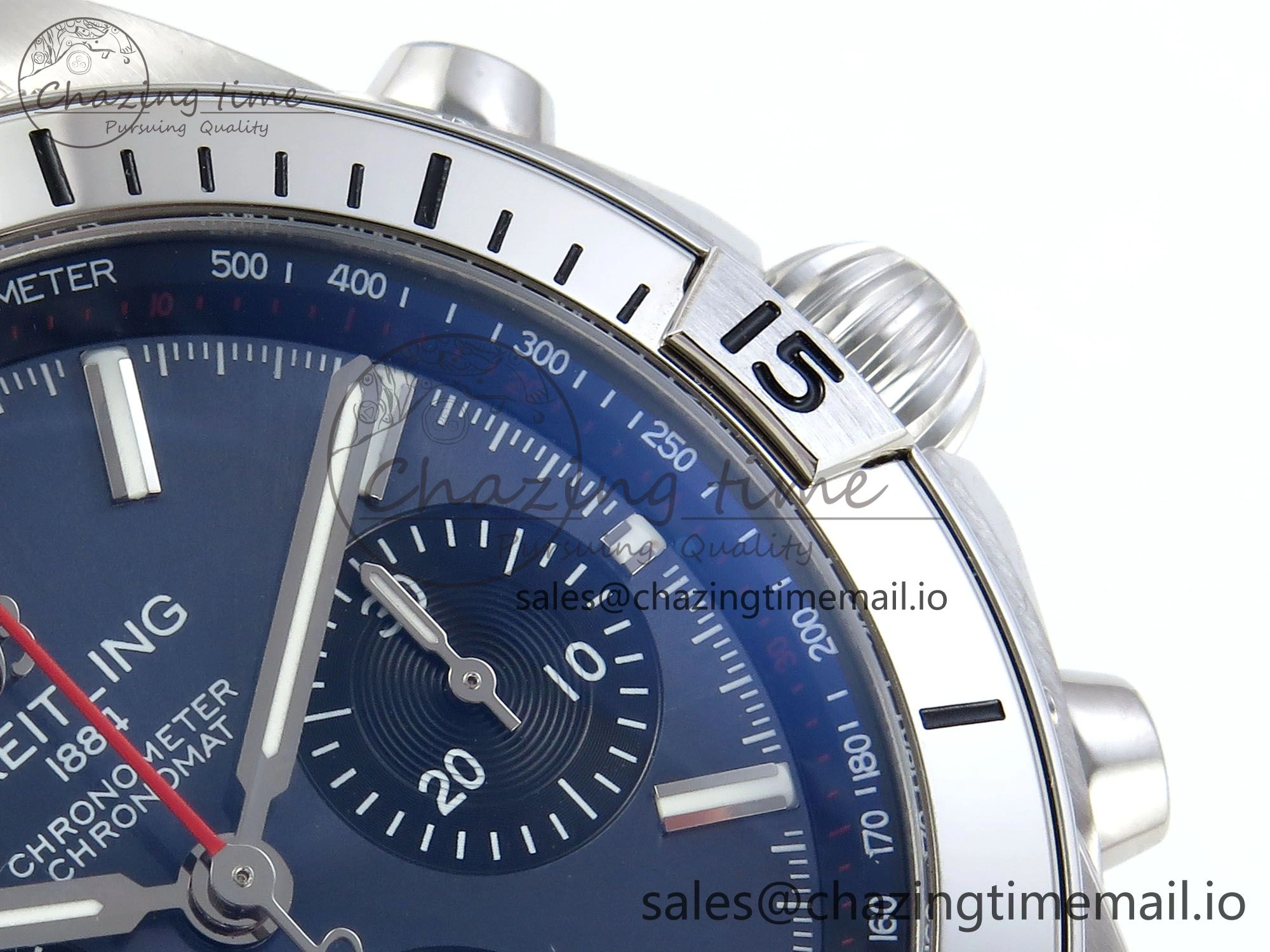 Chronomat B01 42mm SS TF 1:1 Best Edition Blue Dial on SS Bracelet A7750 V2