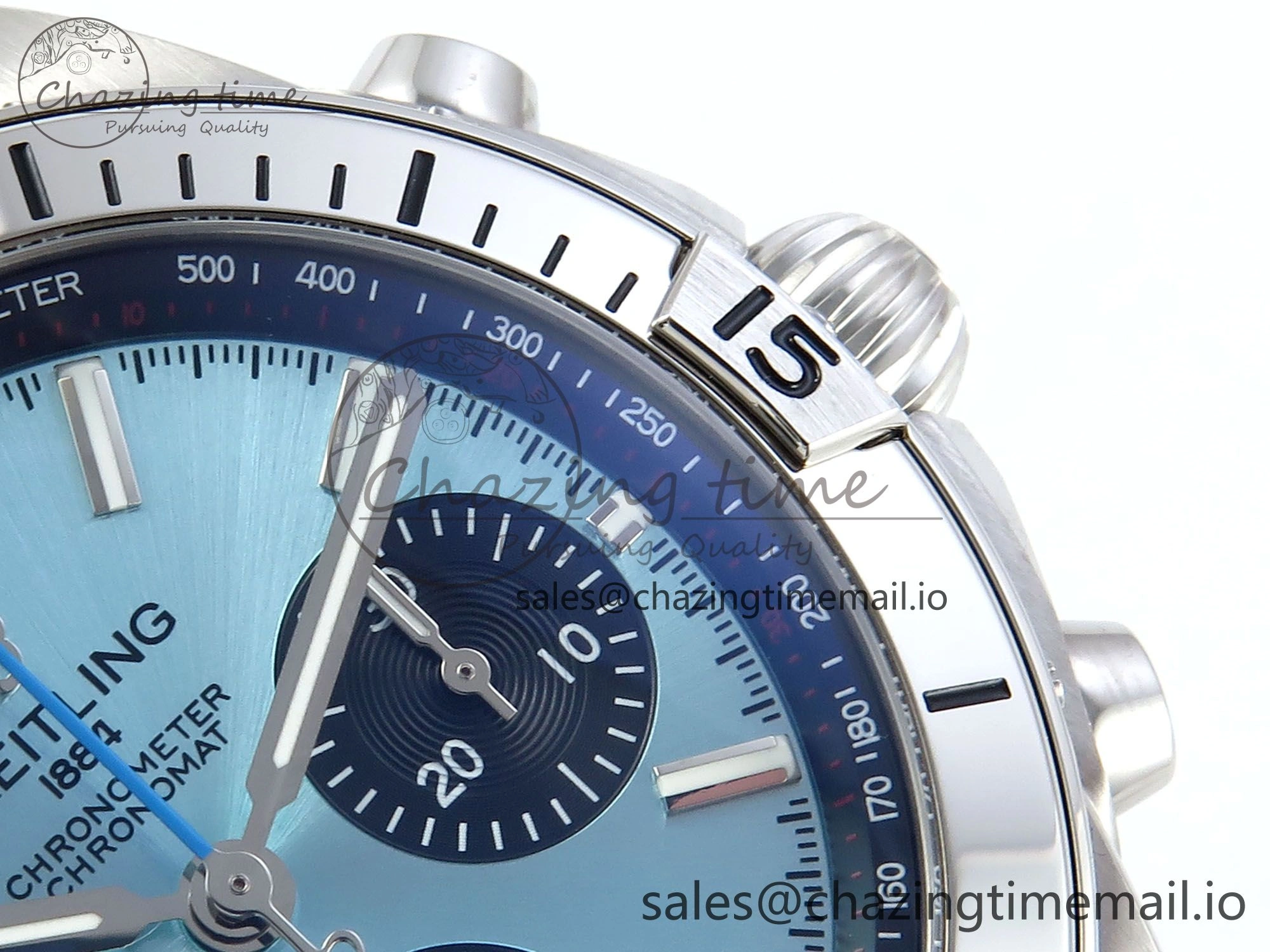 Chronomat B01 42mm SS TF 1:1 Best Edition Blue Black Dial on SS Bracelet A7750 V2