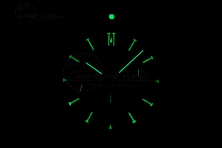 Chronomat B01 42mm SS TF 1:1 Best Edition Green Dial on Black Rubber Strap A7750