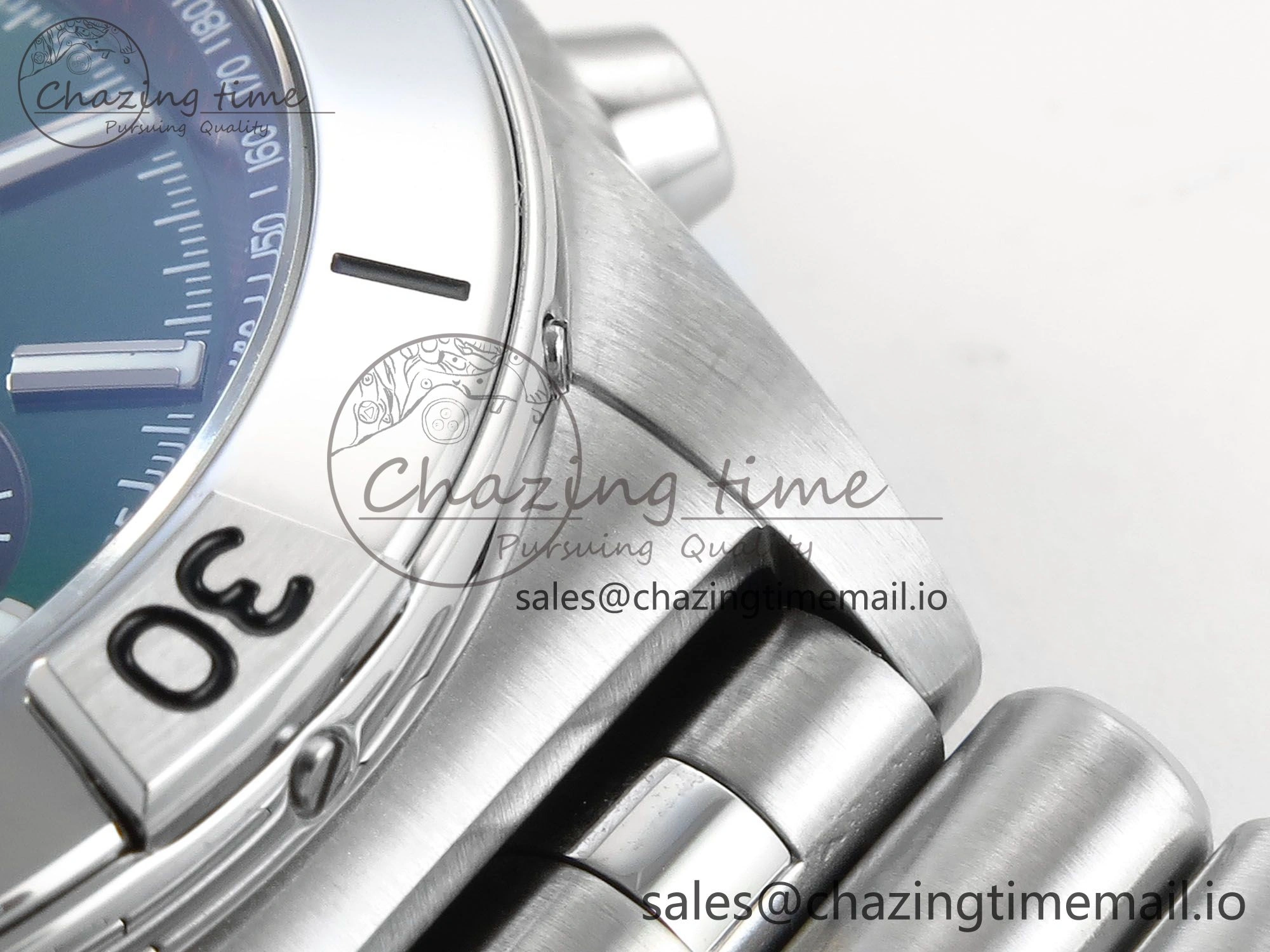 Chronomat B01 42mm SS TF 1:1 Best Edition Green Black Dial on SS Bracelet A7750 V2