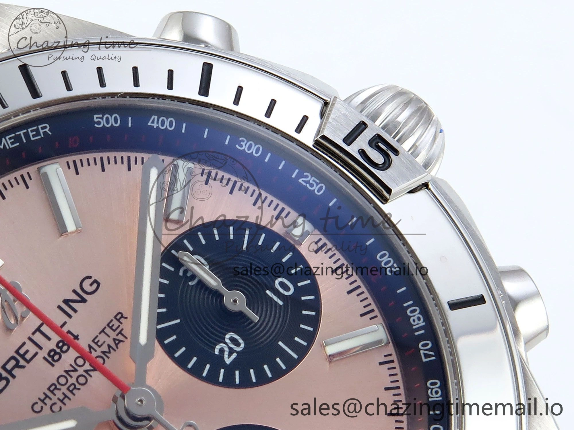 Chronomat B01 42mm SS TF 1:1 Best Edition RG Black Dial on SS Bracelet A7750 V2