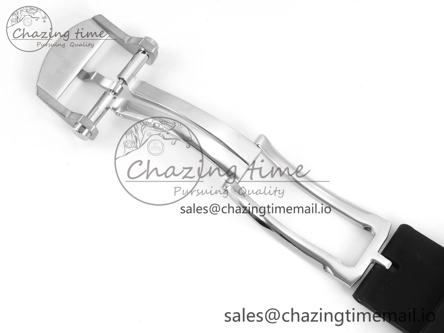 Chronomat B01 42mm SS TF 1:1 Best Edition Silver Dial on Black Rubber Strap A7750 V2