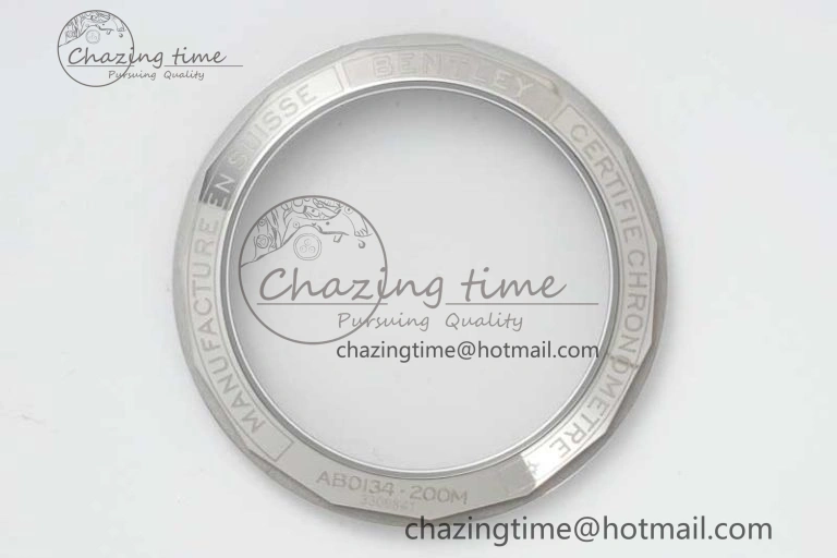 Chronomat B01 42mm SS RG TF 1:1 Best Edition Blue Dial on Blue Rubber Strap A7750
