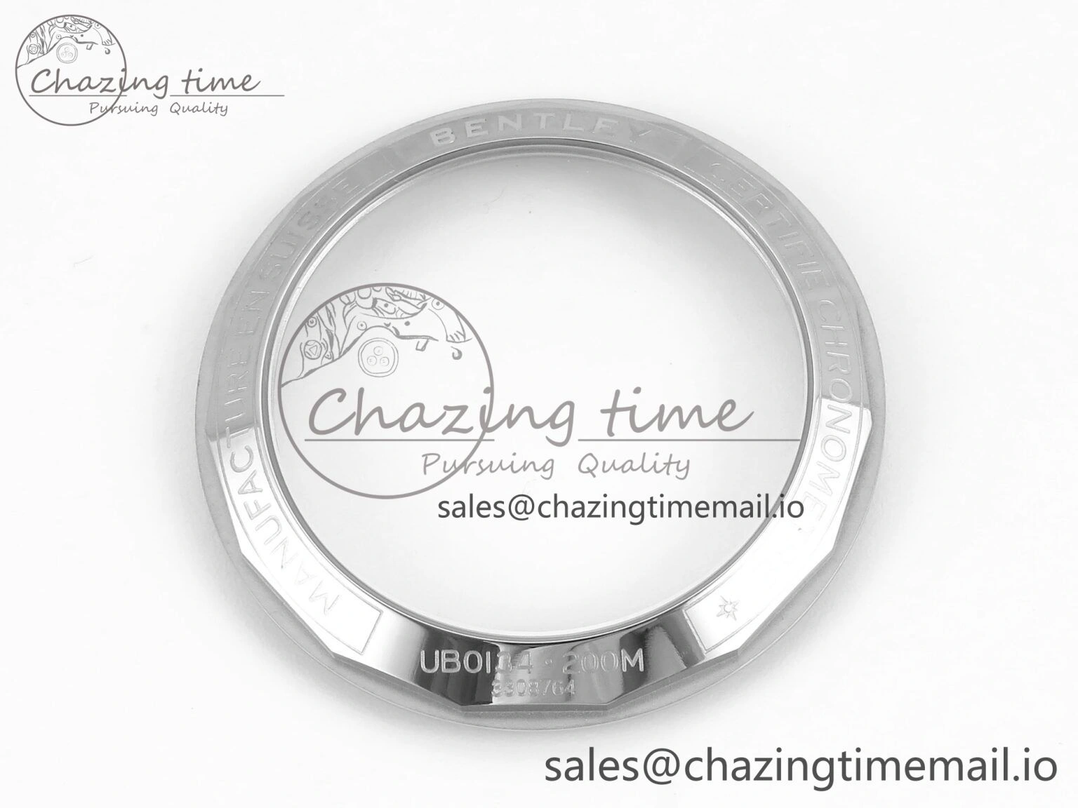 Chronomat B01 42mm SS RG TF 1:1 Best Edition Brown Dial on Black Rouleaux Strap A7750 V2