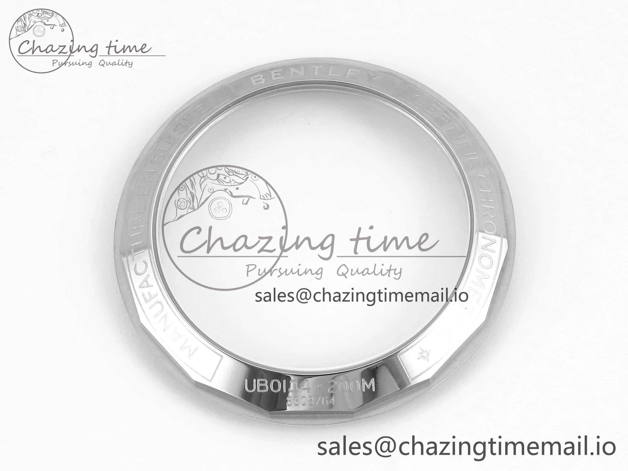 Chronomat B01 42mm SS RG TF 1:1 Best Edition Brown Dial on Black Rouleaux Strap A7750 V2