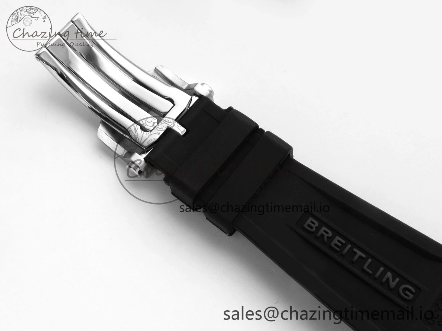 Chronomat B01 42mm SS RG TF 1:1 Best Edition Brown Dial on Black Rouleaux Strap A7750 V2