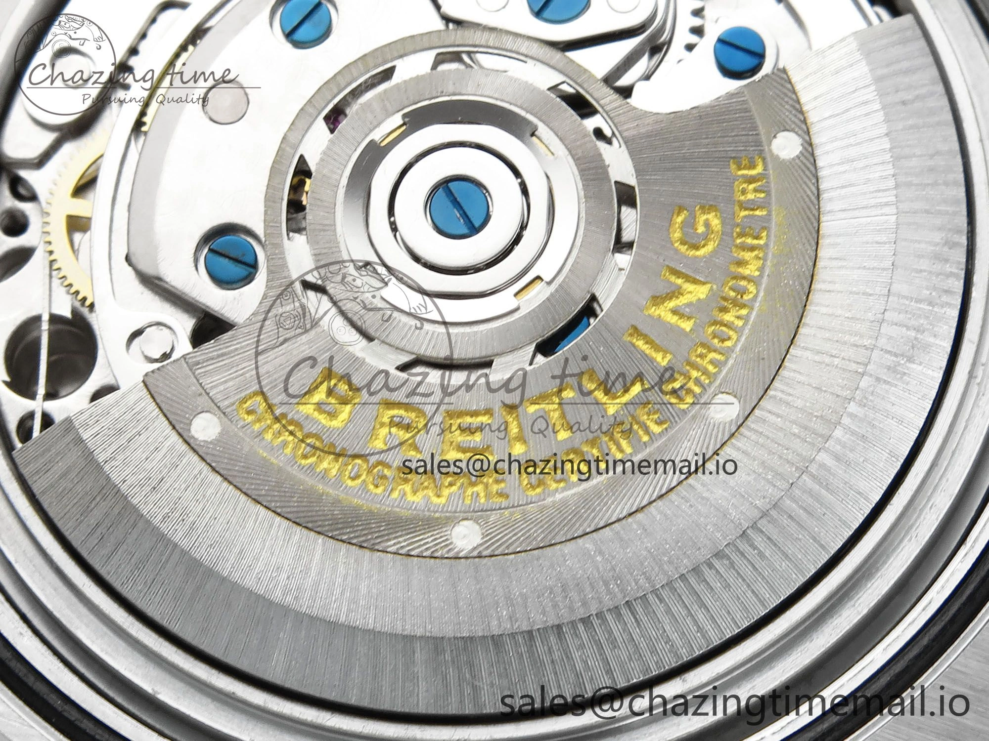 Chronomat B01 42mm SS RG TF 1:1 Best Edition Brown Dial on Black Rubber Strap A7750 V2