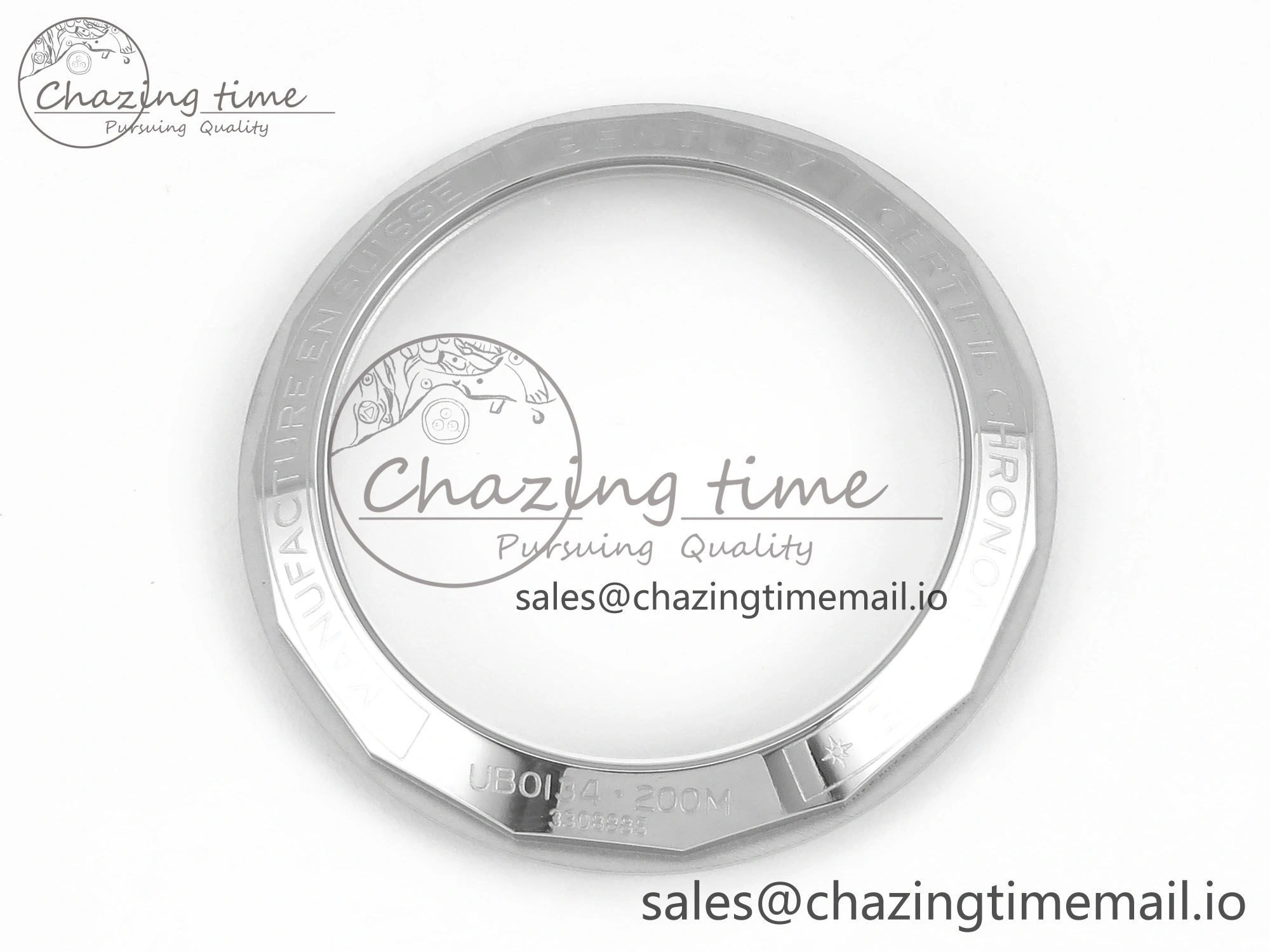 Chronomat B01 42mm SS RG TF 1:1 Best Edition Brown Dial on Black Rubber Strap A7750 V2