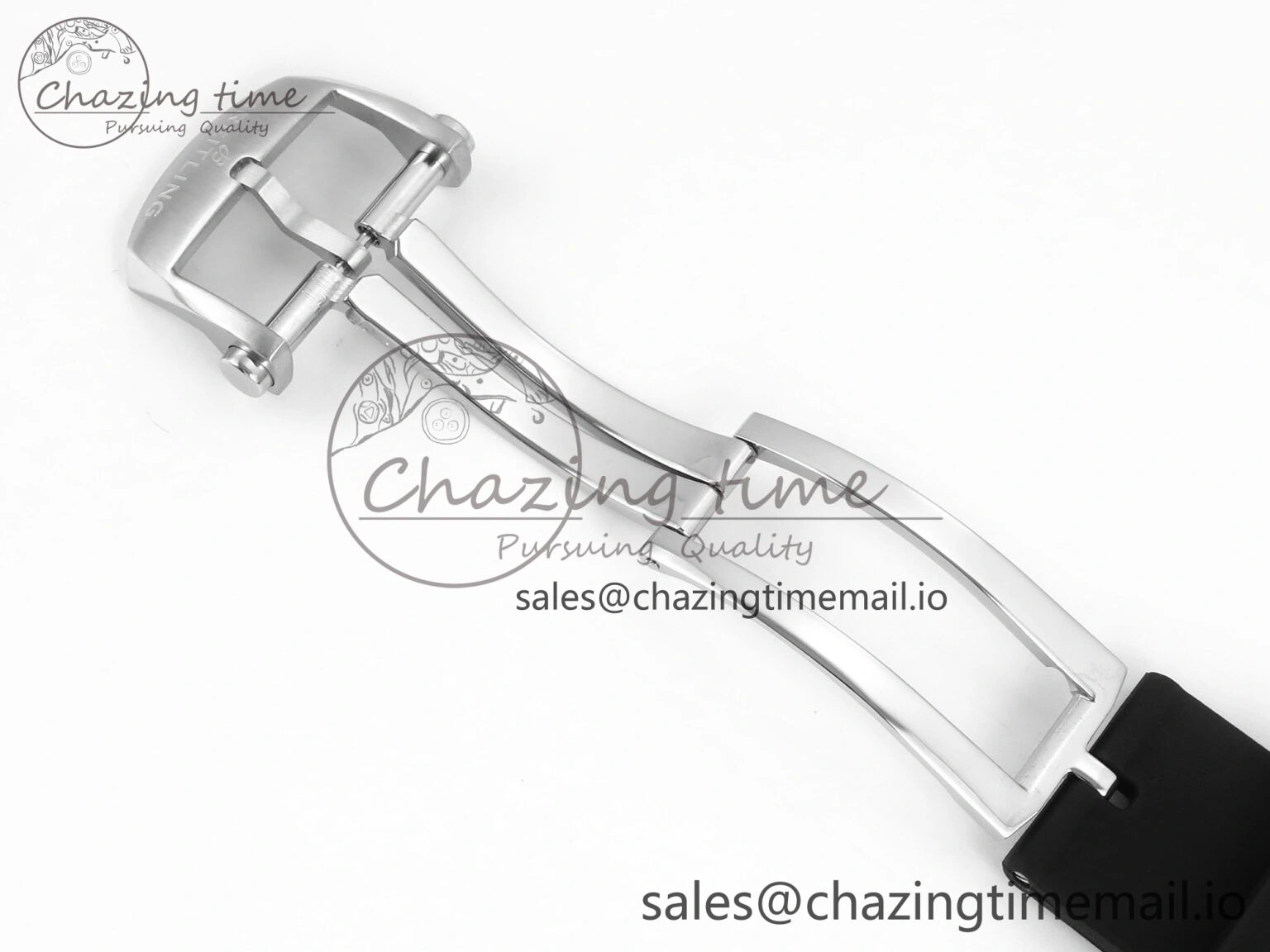 Chronomat B01 42mm SS RG TF 1:1 Best Edition Brown Dial on Black Rubber Strap A7750 V2