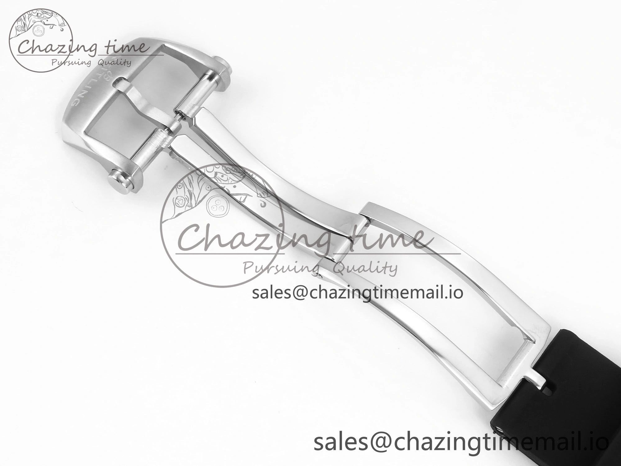 Chronomat B01 42mm SS RG TF 1:1 Best Edition Brown Dial on Black Rubber Strap A7750 V2