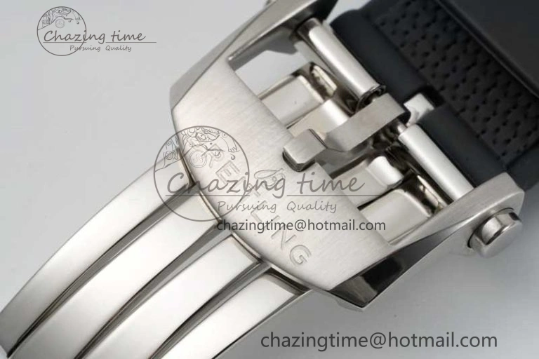 Chronomat B01 42mm SS RG TF 1:1 Best Edition Brown Dial on Black Rubber Strap A7750