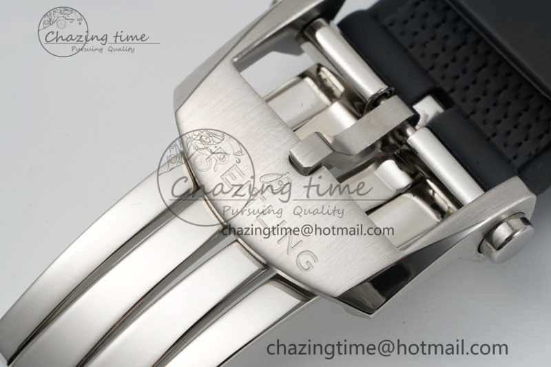 Chronomat B01 42mm SS RG TF 1:1 Best Edition Brown Dial on Black Rubber Strap A7750