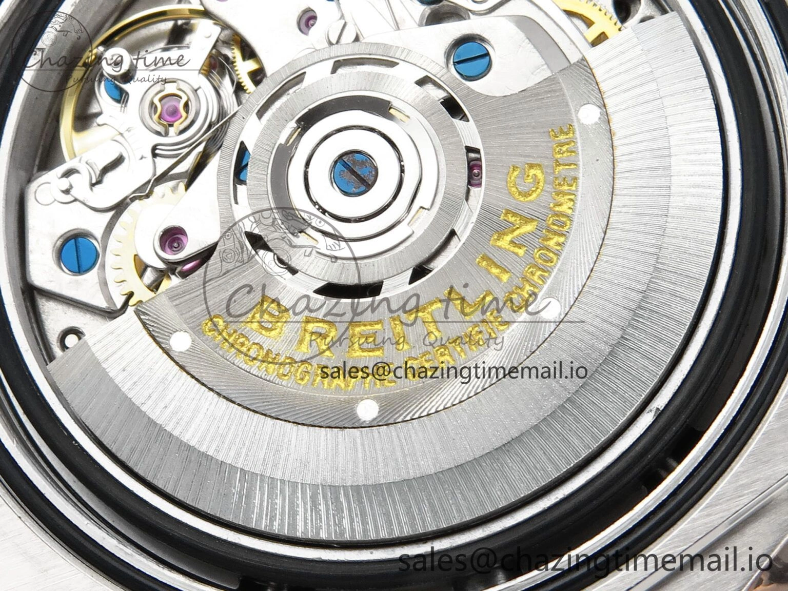Chronomat B01 44mm SS RG TF 1:1 Best Edition Brown Dial RG Bezel on SS RG Bracelet A7750