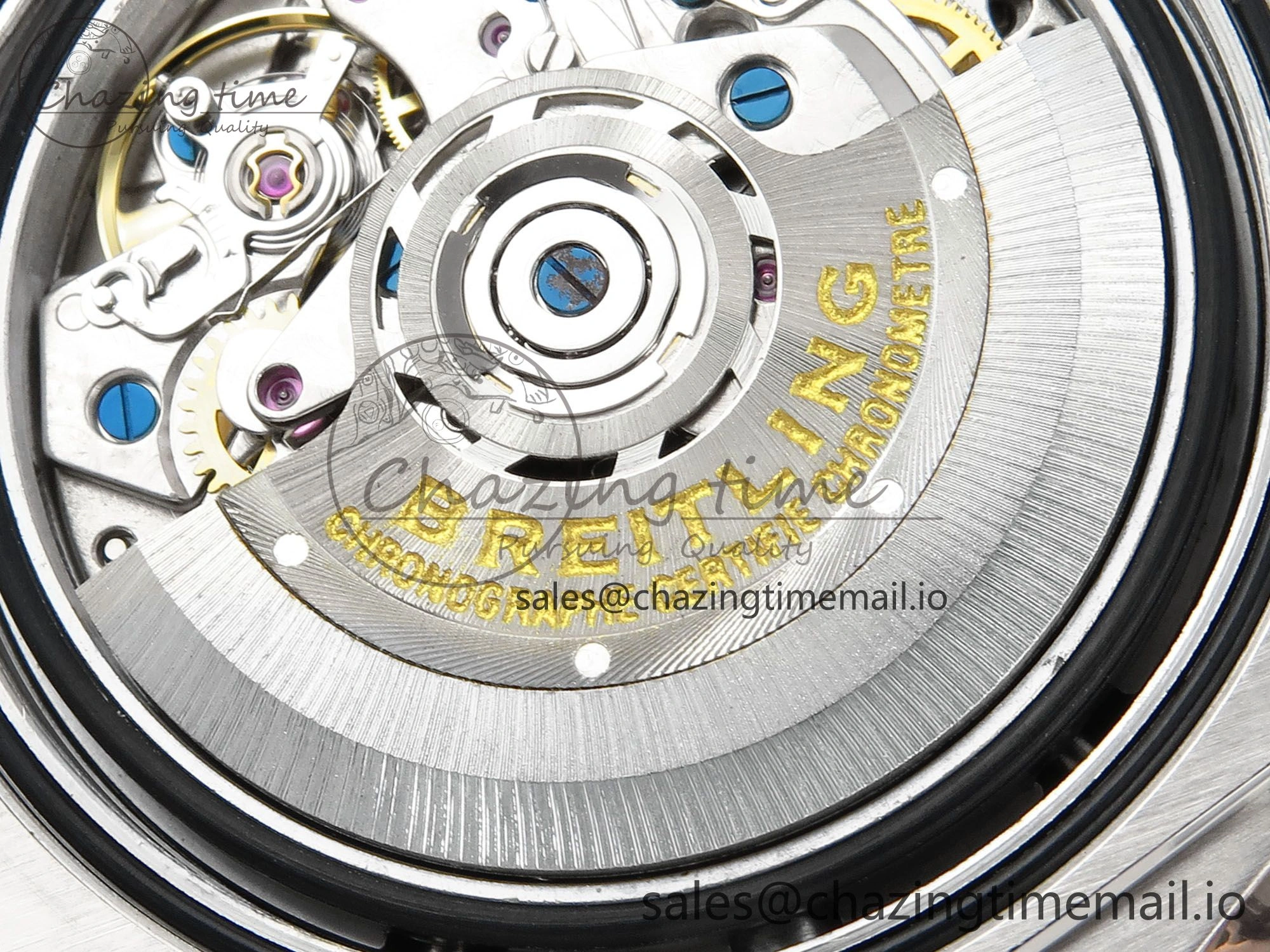 Chronomat B01 44mm SS RG TF 1:1 Best Edition Brown Dial RG Bezel on SS RG Bracelet A7750