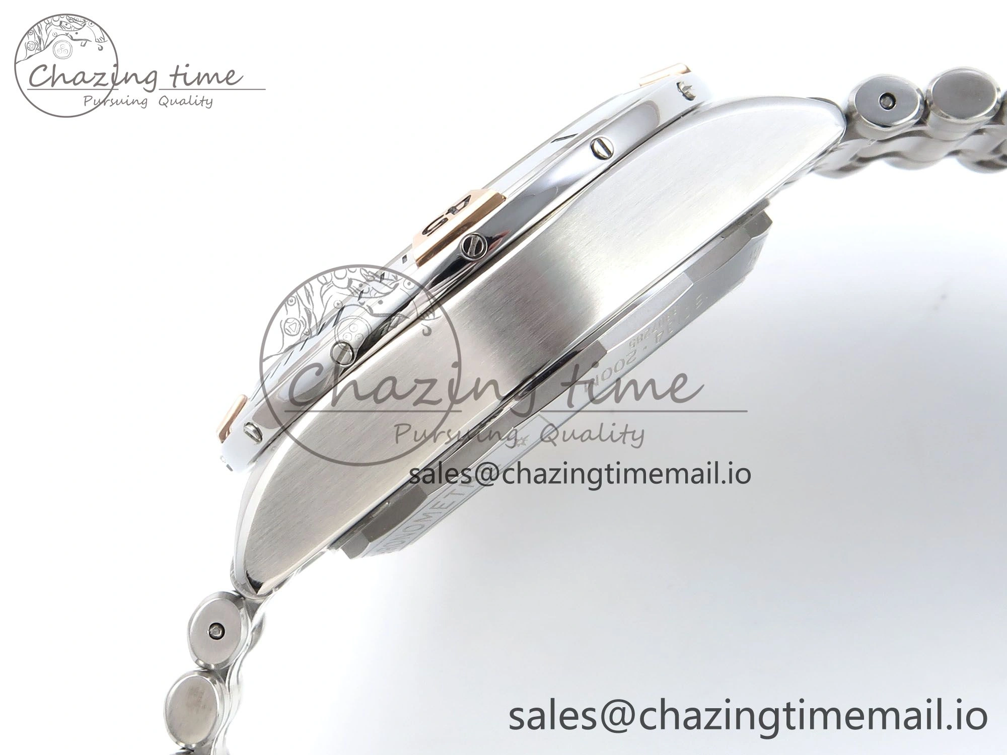 Chronomat B01 44mm SS RG TF 1:1 Best Edition Silver Dial on SS Bracelet A7750