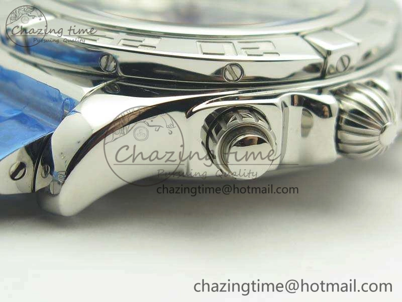 Chronomat B01 AB0110 Chrono SS GF 1:1 Best Edition Black Dial On SS Bracelet A7750