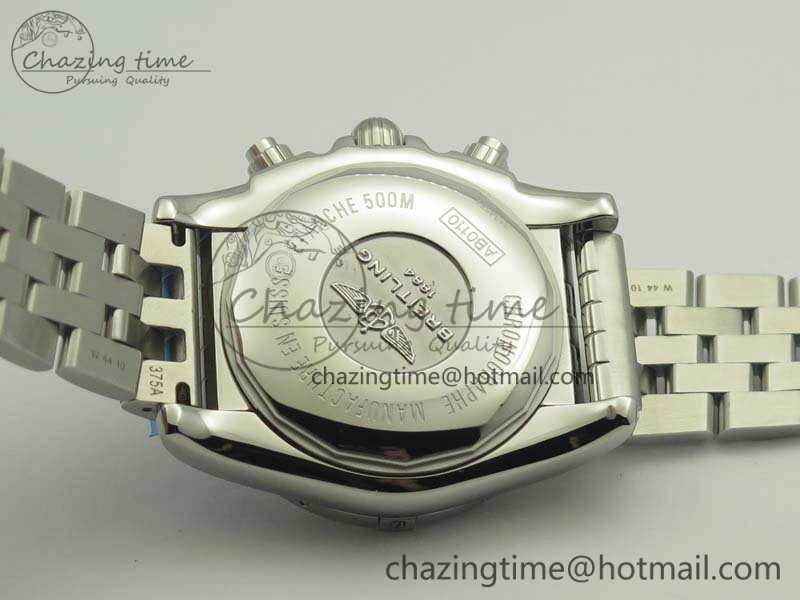 Chronomat B01 AB0110 Chrono SS GF 1:1 Best Edition Blue Dial On SS Bracelet A7750