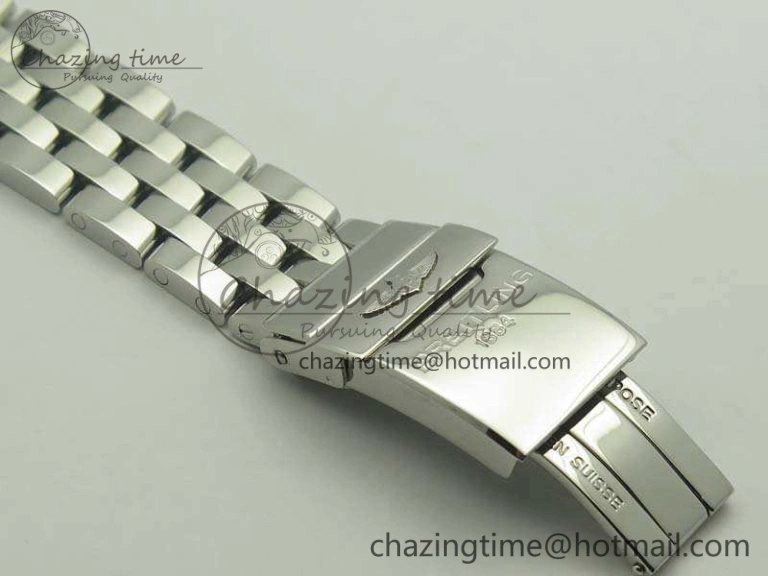 Chronomat B01 AB0110 Chrono SS GF 1:1 Best Edition Blue Dial On SS Bracelet A7750