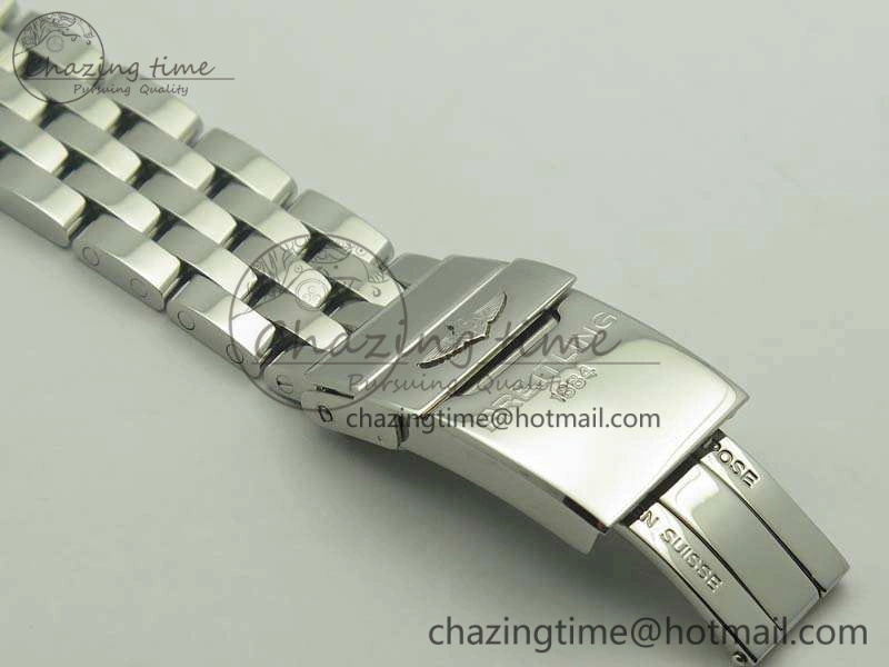 Chronomat B01 AB0110 Chrono SS GF 1:1 Best Edition Blue Dial On SS Bracelet A7750