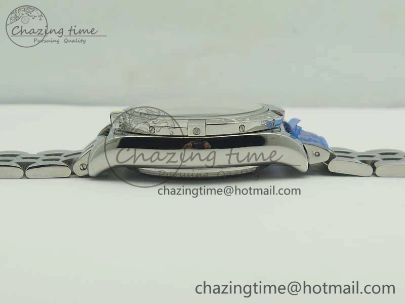 Chronomat B01 AB0110 Chrono SS GF 1:1 Best Edition Blue Dial On SS Bracelet A7750