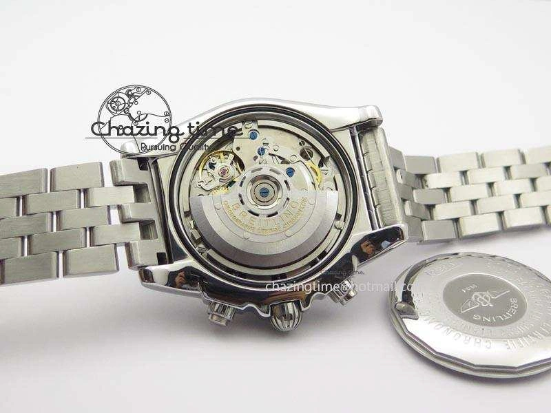 Chronomat B01 Chrono SS JF 1:1 Best Edition Blue Dial On SS Bracelet A7750