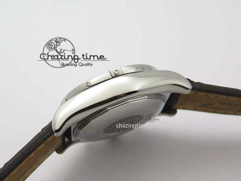 Chronomat B01 Chrono SS JF 1:1 Best Edition Gray Dial On Black Leather Strap A7750