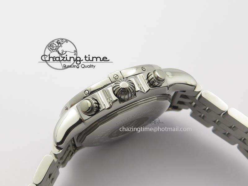 Chronomat B01 Chrono SS JF 1:1 Best Edition Gray Dial On SS Bracelet A7750