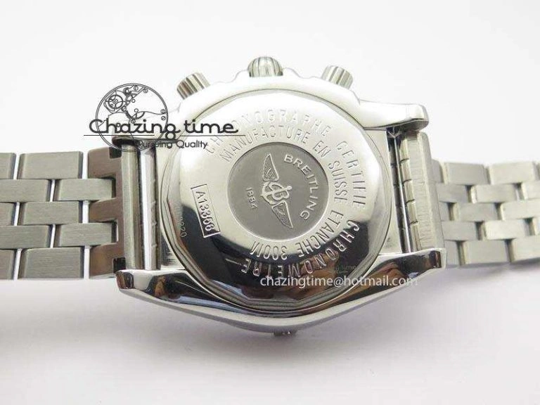Chronomat B01 Chrono SS JF 1:1 Best Edition Gray Dial On SS Bracelet A7750