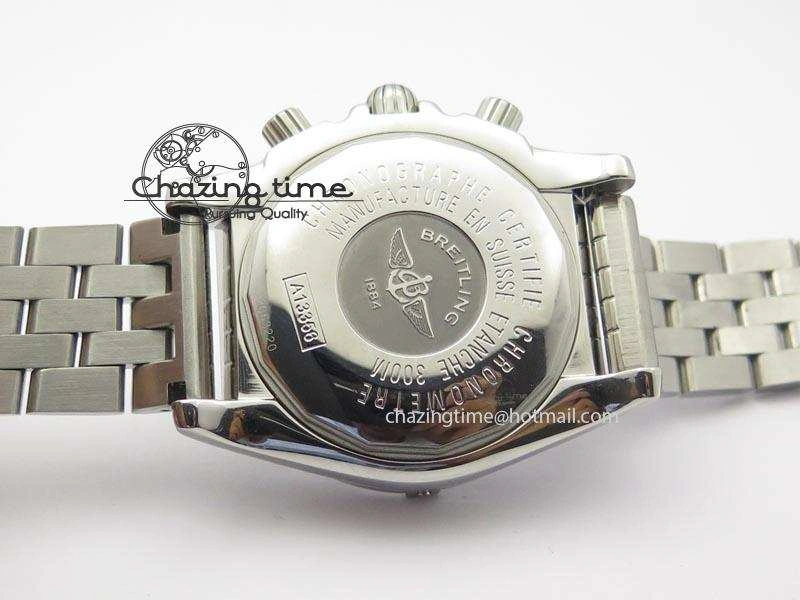 Chronomat B01 Chrono SS JF 1:1 Best Edition Gray Dial On SS Bracelet A7750