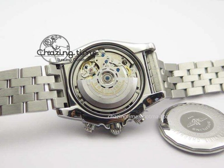 Chronomat B01 Chrono SS JF 1:1 Best Edition Gray Dial On SS Bracelet A7750