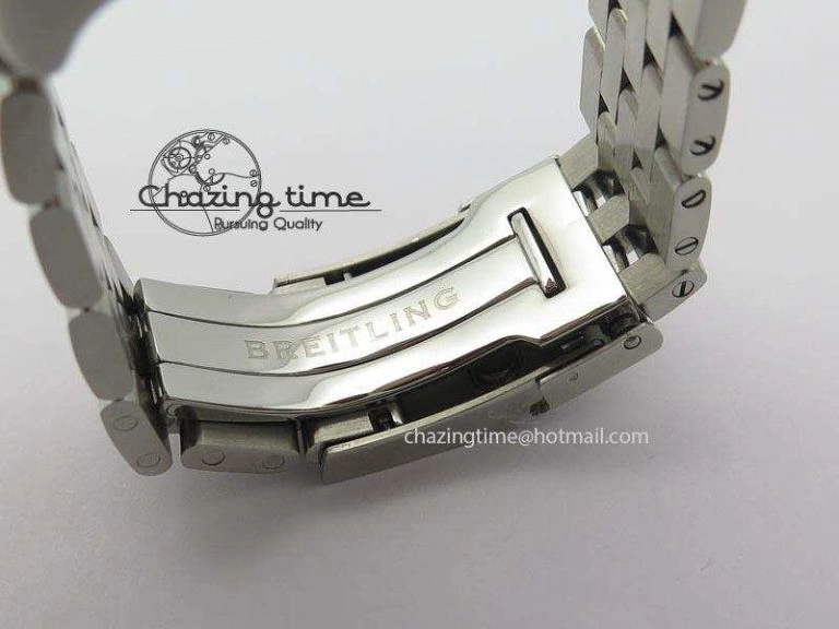 Chronomat B01 Chrono SS JF 1:1 Best Edition Gray Dial On SS Bracelet A7750