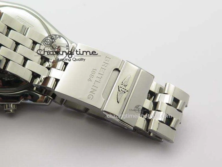 Chronomat B01 Chrono SS JF 1:1 Best Edition Gray Dial On SS Bracelet A7750