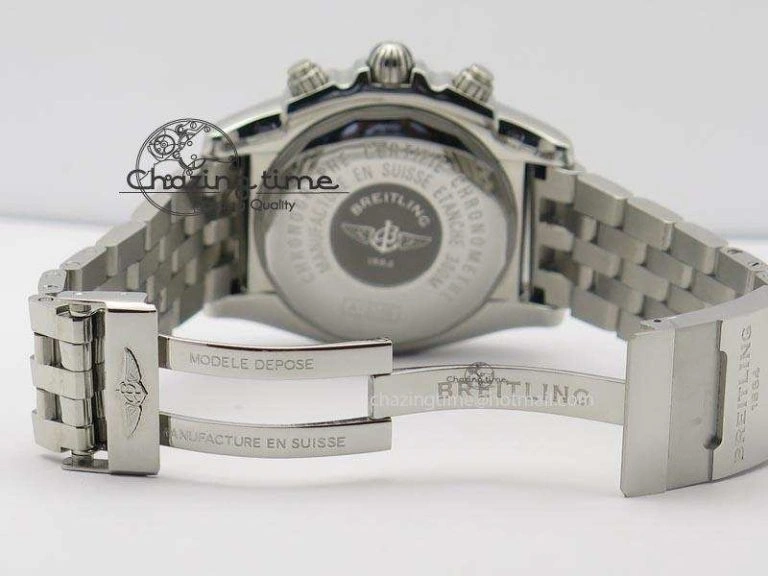 Chronomat B01 Chrono SS JF 1:1 Best Edition Gray Dial On SS Bracelet A7750