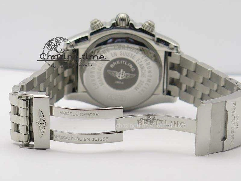 Chronomat B01 Chrono SS JF 1:1 Best Edition Gray Dial On SS Bracelet A7750