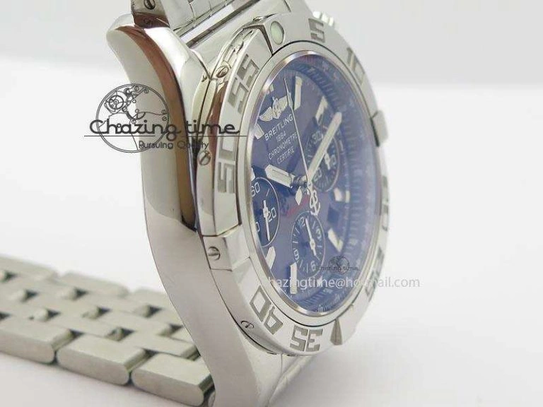 Chronomat B01 Chrono SS JF 1:1 Best Edition Gray Dial On SS Bracelet A7750