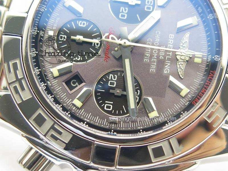 Chronomat B01 Chrono SS JF 1:1 Best Edition Gray Dial On SS Bracelet A7750