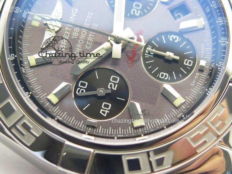 Chronomat B01 Chrono SS JF 1:1 Best Edition Gray Dial On SS Bracelet A7750