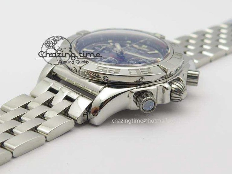 Chronomat B01 Chrono SS JF 1:1 Best Edition Gray Dial On SS Bracelet A7750
