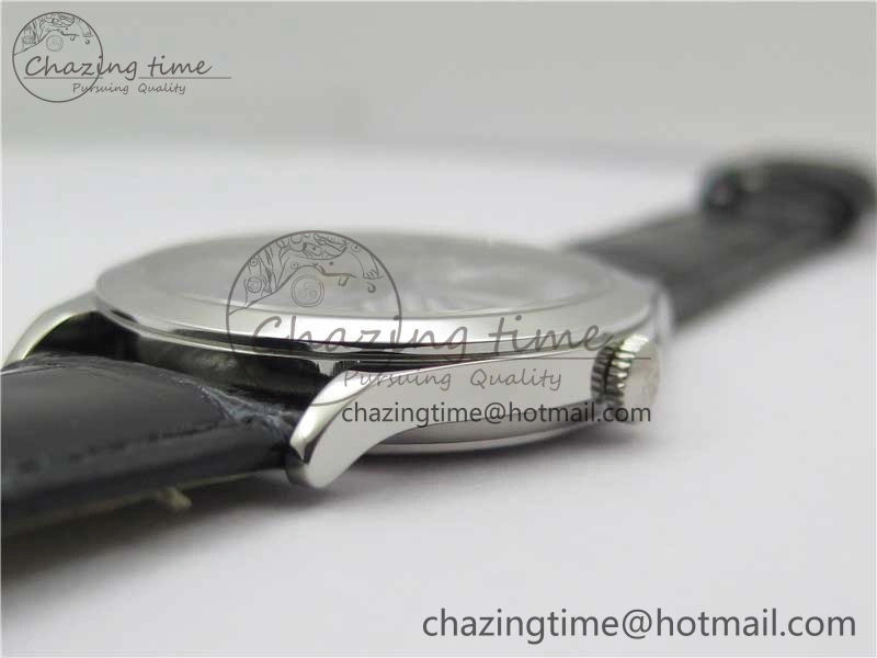 Classic 5077P-102 SS Case FLF Best Edition Real Enamel Dial 4 Black Leather strap Cal.240