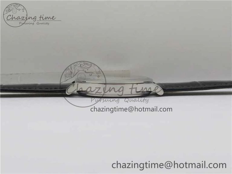 Classic 5077P-102 SS Case FLF Best Edition Real Enamel Dial 4 Black Leather strap Cal.240