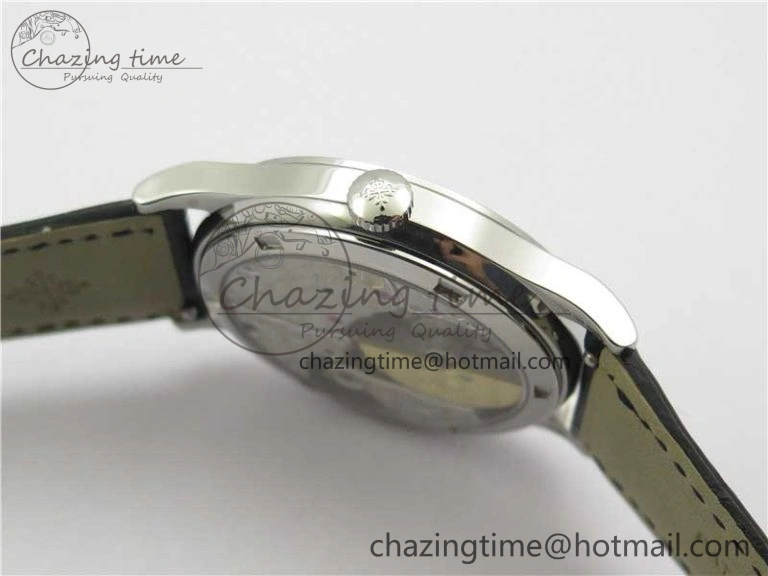 Classic 5077P-102 SS Case FLF Best Edition Real Enamel Dial 4 Black Leather strap Cal.240
