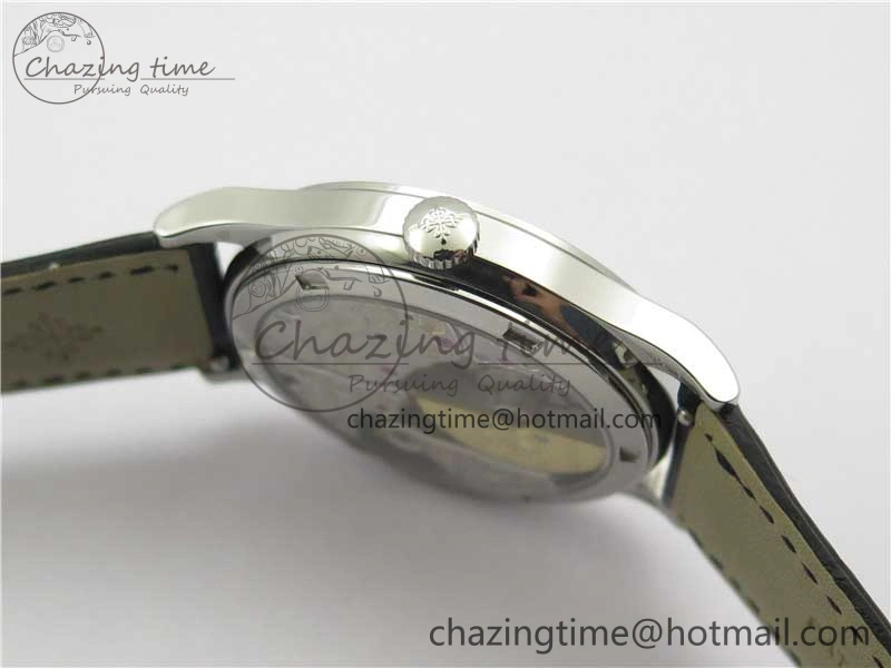 Classic 5077P-102 SS Case FLF Best Edition Real Enamel Dial 4 Black Leather strap Cal.240