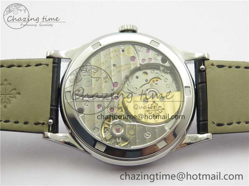 Classic 5077P-102 SS Case FLF Best Edition Real Enamel Dial 4 Black Leather strap Cal.240